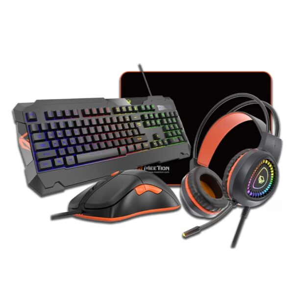 Meetion C505 Gaming Combo – Keyboard, Gaming Mouse, Stereo Headset & Mouse Pad