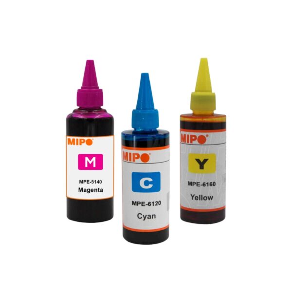 Mipo Refill Ink – 3 Color Pack (Magenta, Cyan, Yellow) – 100ML Each