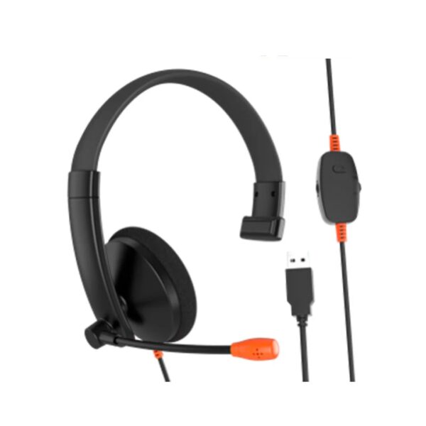 MEETION HP002U Telephony Headset with Noise-Cancelling Mic – USB Plug