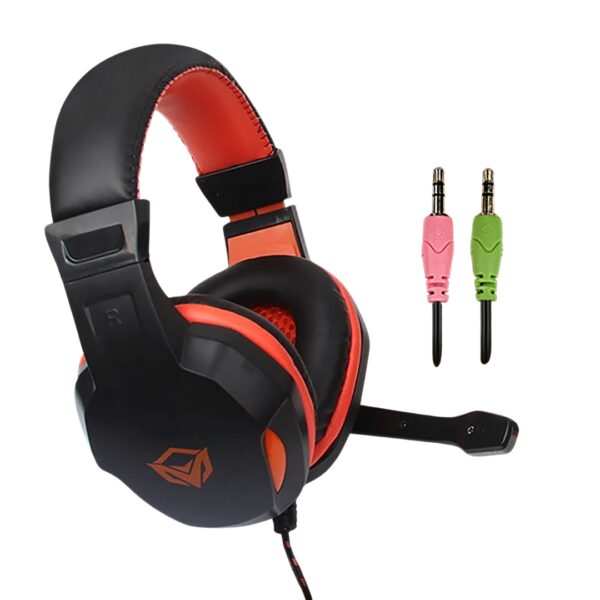 Meetion MT HP010 RGB Gaming Headset – Stereo Leather Cups with Rotatable Mic