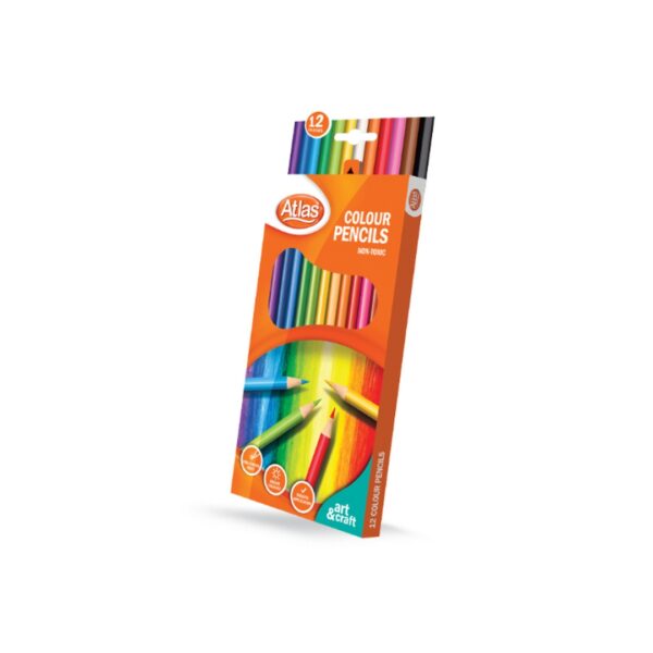 Atlas Colour Pencils – 12 Colours Set