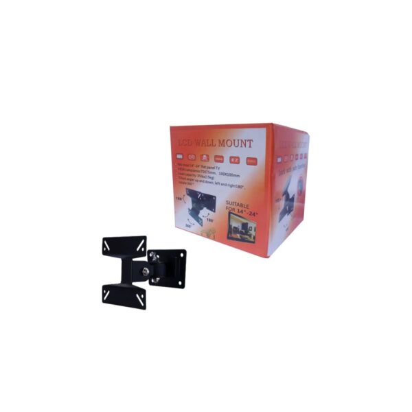 Wall Mount for 14-24 Inch TV Monitors – Adjustable Tilt & Swivel